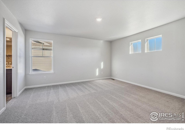 view of carpeted empty room