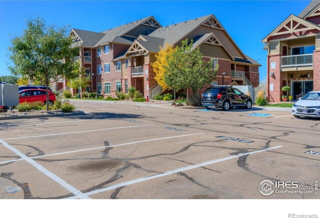 view of parking / parking lot