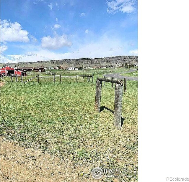 exterior space featuring a rural view