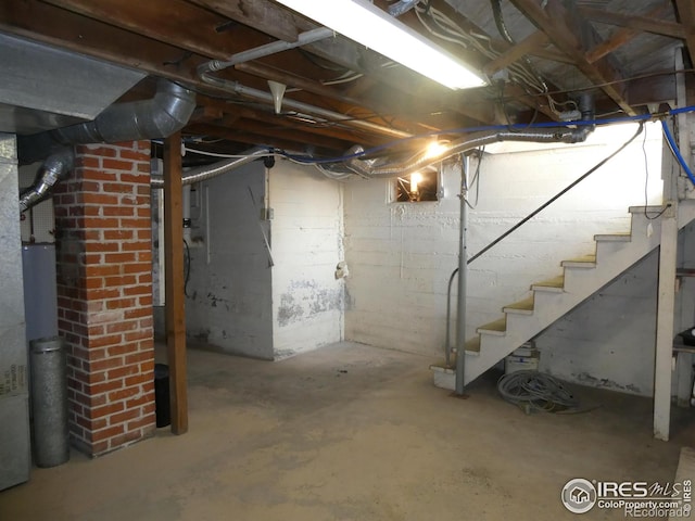 view of basement