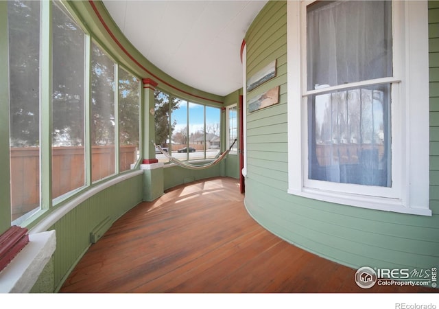 view of sunroom / solarium