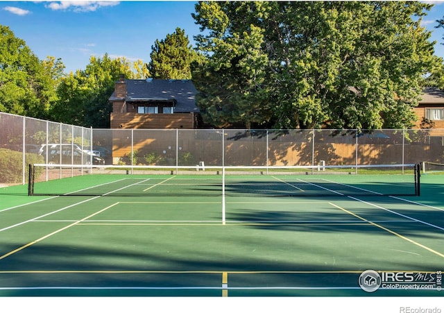 view of tennis court