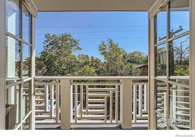 view of balcony