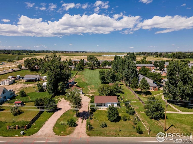 drone / aerial view featuring a rural view