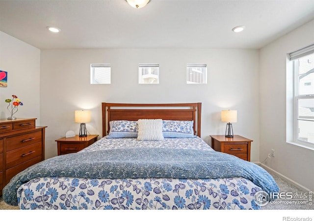 bedroom featuring carpet flooring