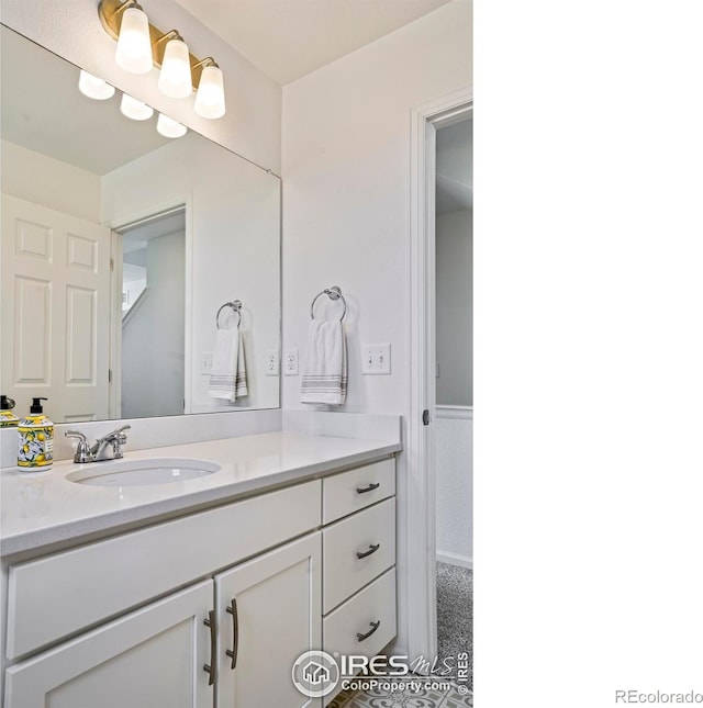 bathroom featuring vanity