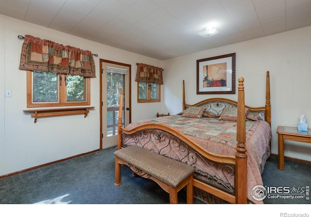 2392 W US Highway 34, Drake, CO 80515 - bedroom featuring carpet floors, access to outside, and baseboards