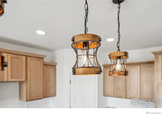 448 Cache Ave, Fort Morgan, CO 80701 - details with light brown cabinets and recessed lighting