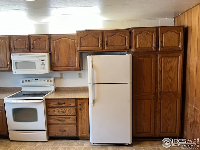 kitchen featuring white appliances