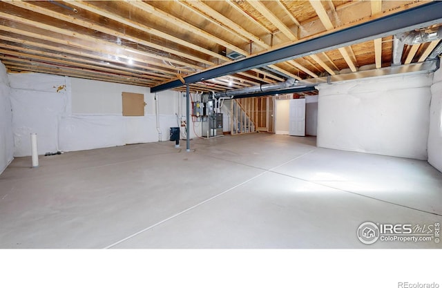3107 Deering Lake Dr, Loveland, CO 80538 - unfinished basement with stairs