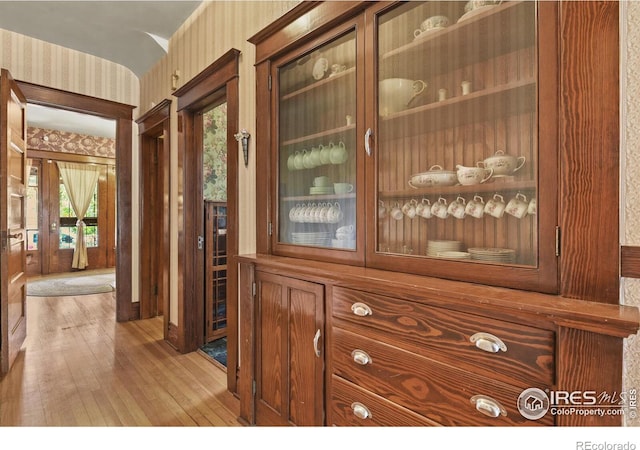 interior space featuring hardwood / wood-style floors