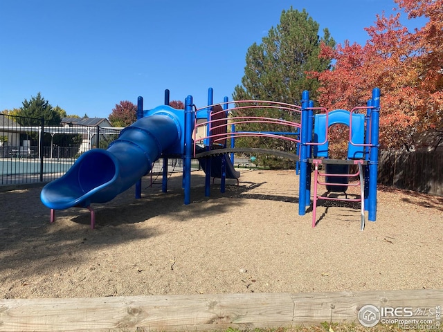 view of jungle gym