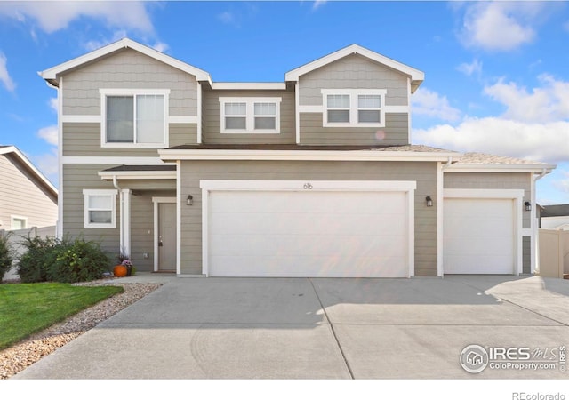 view of front of home featuring a garage