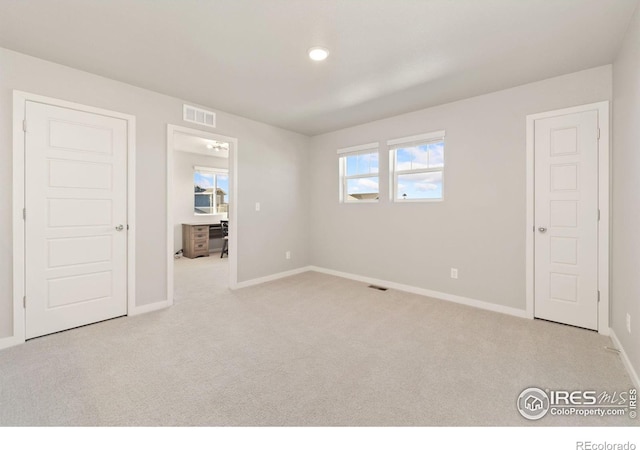 view of carpeted empty room