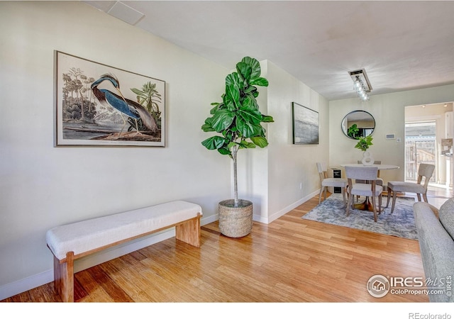 dining room featuring hardwood / wood-style flooring