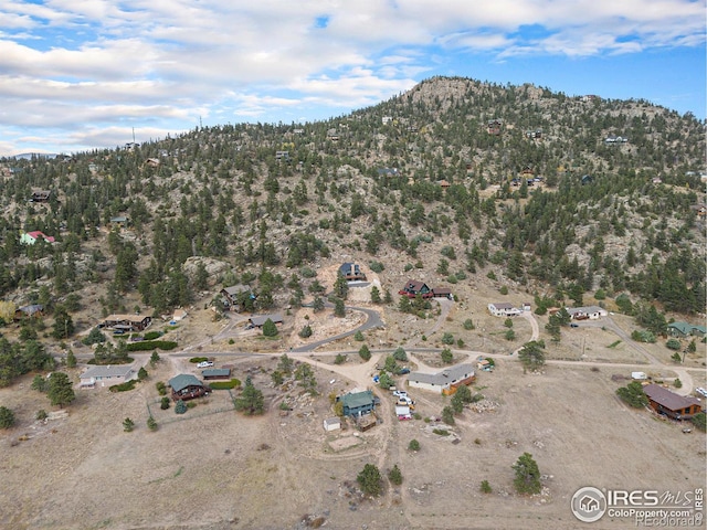 bird's eye view featuring a mountain view