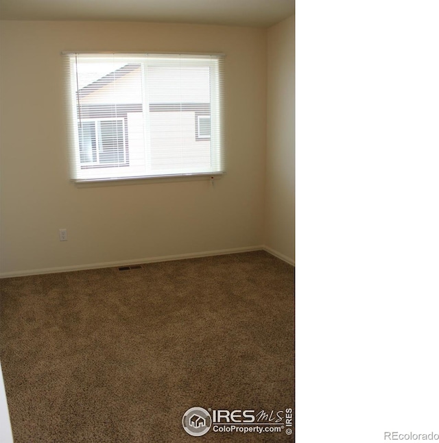 view of carpeted empty room