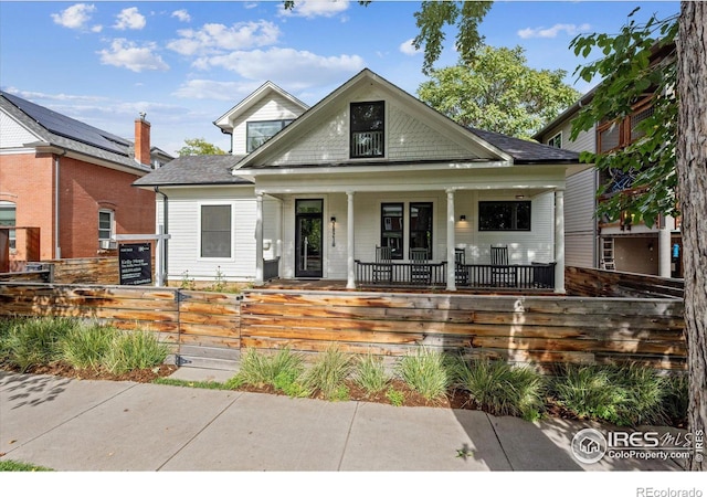 view of front of home with a porch