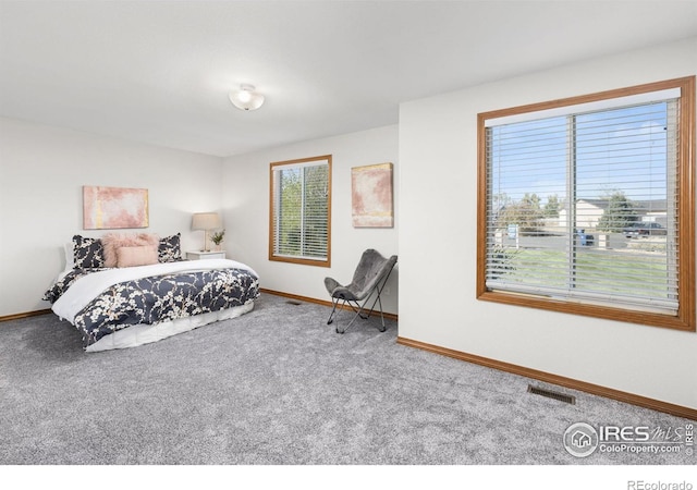 bedroom featuring carpet flooring