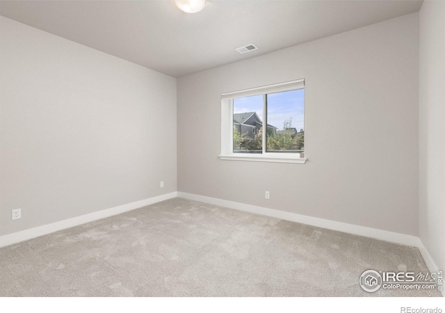 view of carpeted empty room