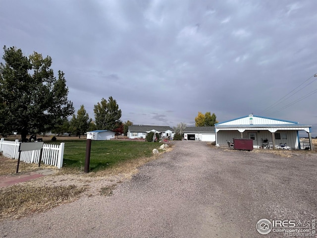 view of street with driveway