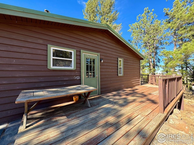 4393 Green Mountain Dr, Livermore, CO 80536 - view of deck