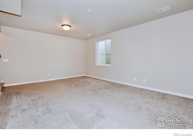 view of carpeted empty room