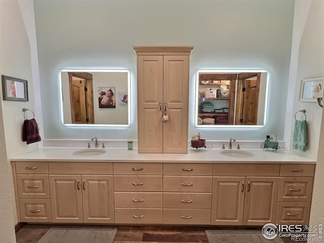 bathroom with vanity