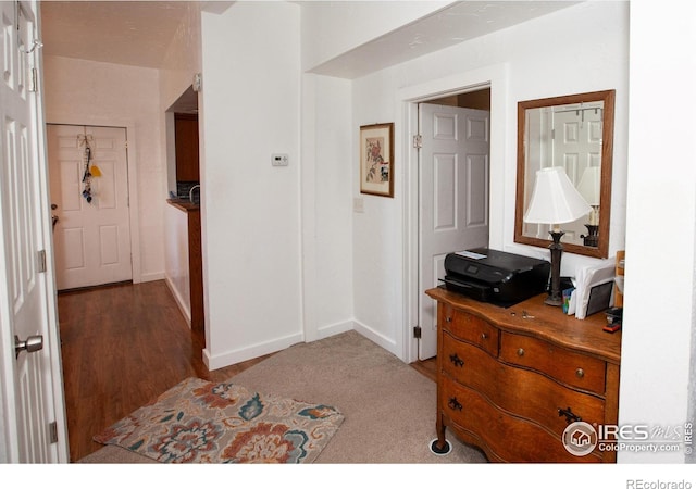 bedroom featuring a closet and hardwood / wood-style flooring