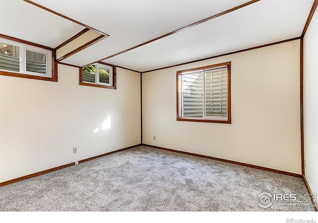 view of carpeted empty room