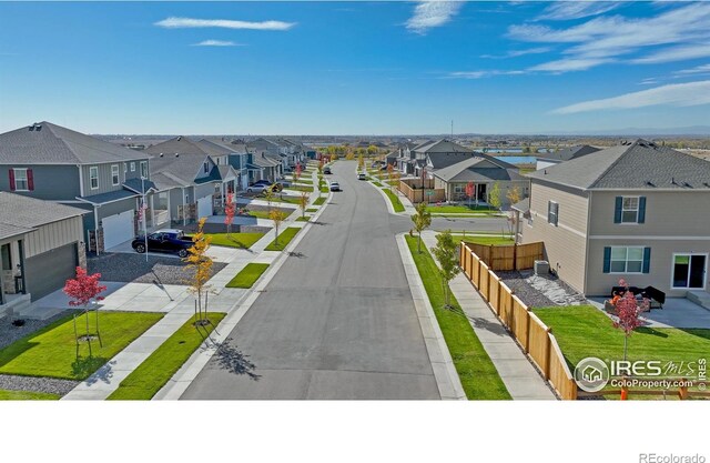 birds eye view of property featuring a residential view