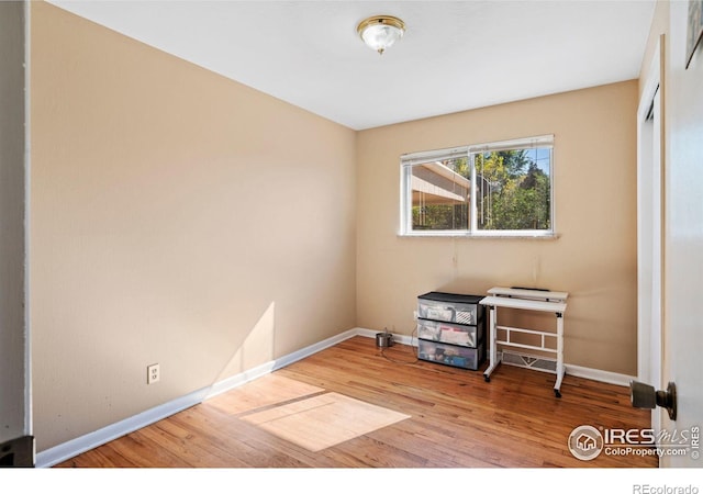 interior space featuring light hardwood / wood-style floors