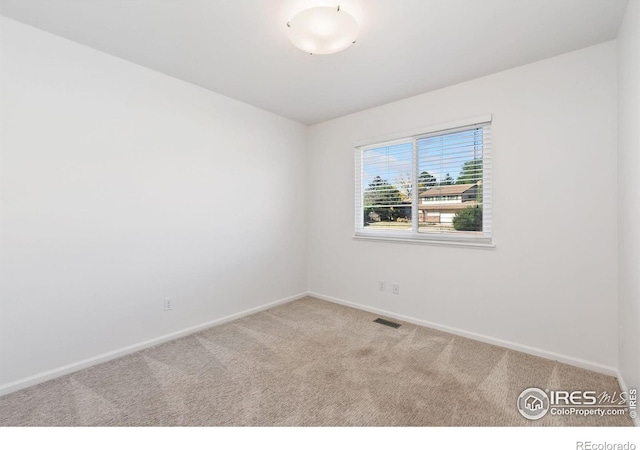 view of carpeted empty room