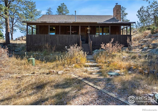 view of front of home