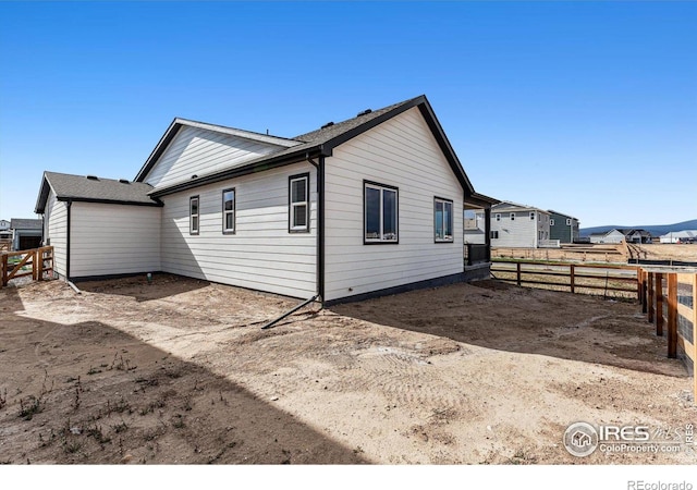 view of rear view of property