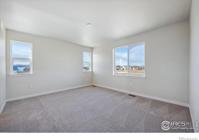 view of carpeted empty room