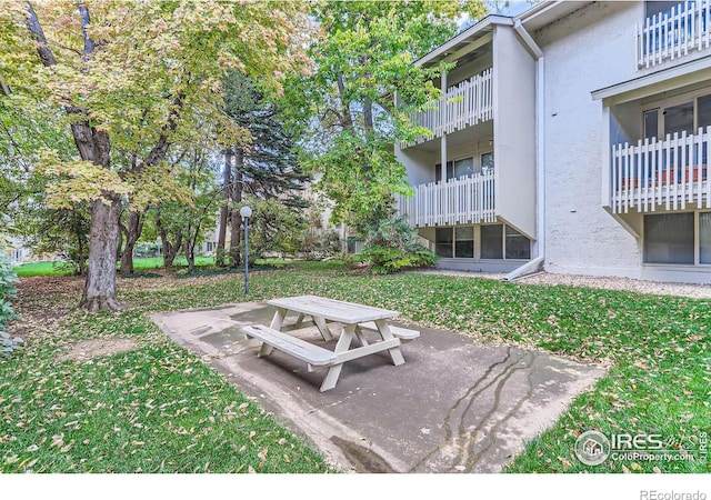 2707 Valmont Rd Unit 110B, Boulder, CO 80304 - surrounding community featuring a patio area and a yard