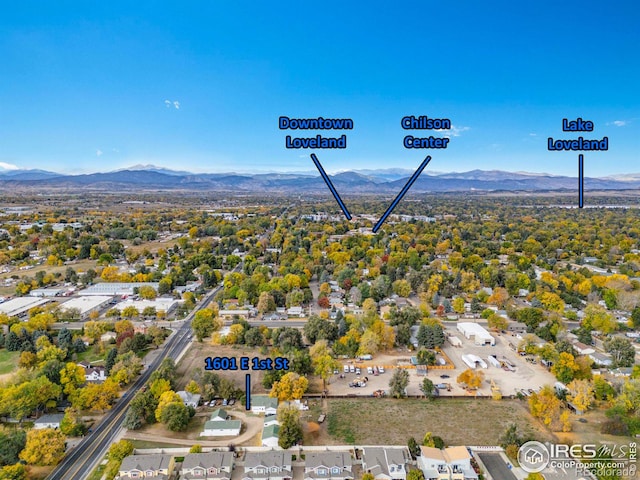 1601 E 1st St, Loveland, CO 80537 - bird's eye view of mountains
