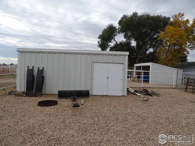 view of outbuilding