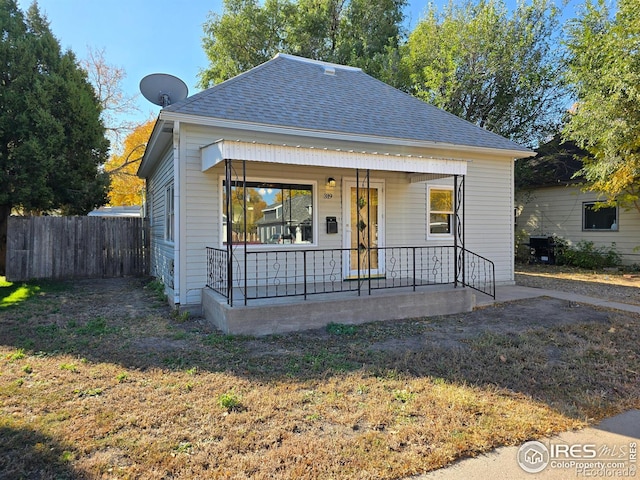 bungalow-style home with a porch