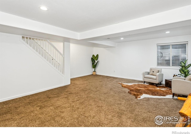 interior space with carpet floors