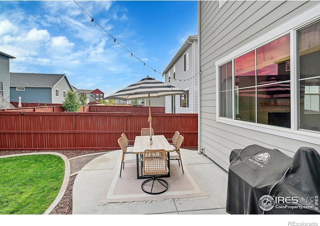 view of patio / terrace with grilling area