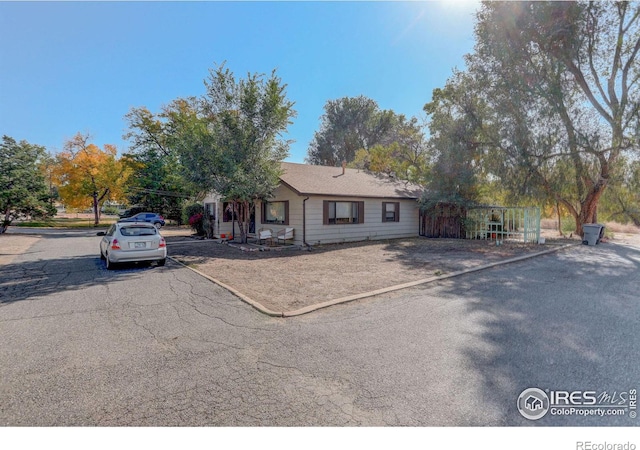 view of front of home