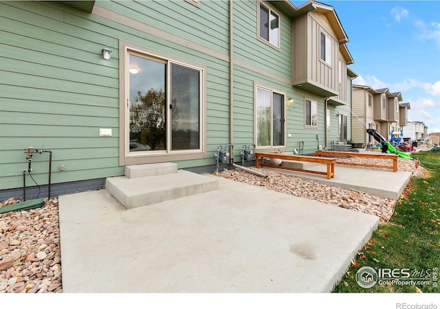 rear view of house with a patio area