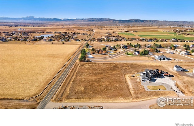35051 Hillhouse Ln, Windsor, CO 80550 - aerial view of sparsely populated area with a mountainous background