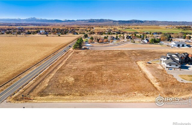 35051 Hillhouse Ln, Windsor, CO 80550 - aerial view of sparsely populated area featuring mountains