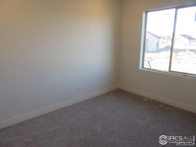 view of carpeted empty room