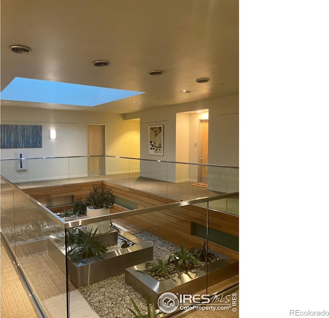 kitchen with a skylight