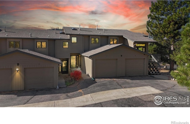 view of front of house featuring a garage