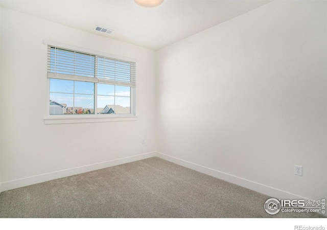 view of carpeted empty room